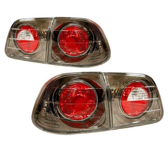 Honda Civic 4DR 4 Car Option Altezza Taillights - Gunmetal - LT-HC994G-YD