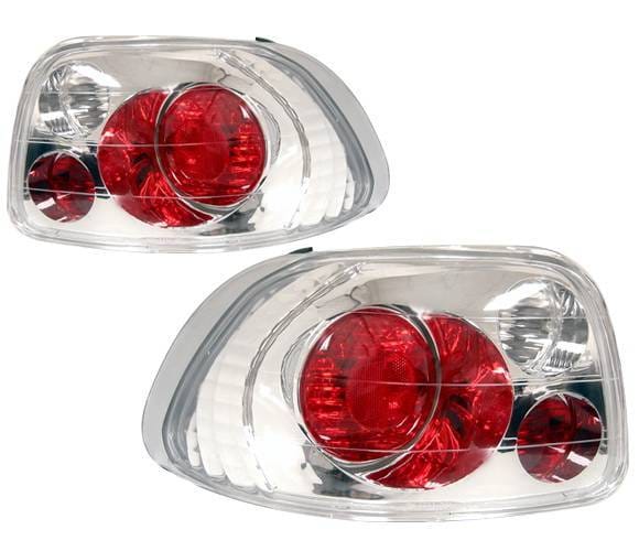 Honda Del Sol 4 Car Option Altezza Taillights - Chrome - LT-HD93A-YD