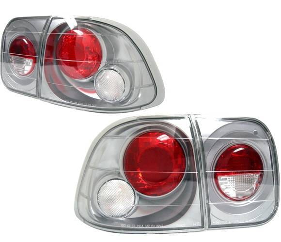 Honda Civic 4DR 4 Car Option Altezza Taillights - Titanium - LT-HC964AD-YD