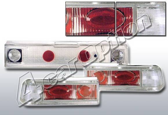 Honda CRX 4 Car Option Altezza Taillights - V2 - Chrome - LT-HX88A2-KS