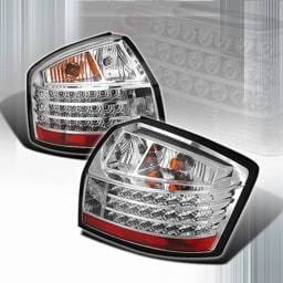 Audi A4 Custom Disco Chrome Euro LED Taillights - LT-A401CLED