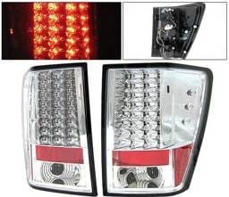 Jeep Grand Cherokee 4 Car Option LED Taillights - Chrome - LT-JGC05LEDC-YD