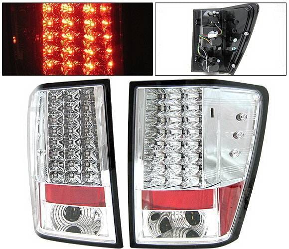 Jeep Grand Cherokee 4 Car Option LED Taillights - Chrome - LT-JGC05LEDC-YD