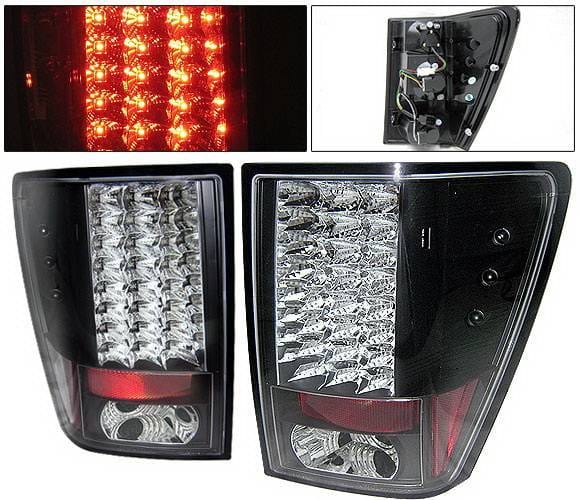 Jeep Grand Cherokee 4 Car Option LED Taillights - Black - LT-JGC05LEDJB-YD