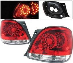 Lexus GS 4 Car Option LED Taillights - Red & Clear - LT-LGS98LEDRC-KS