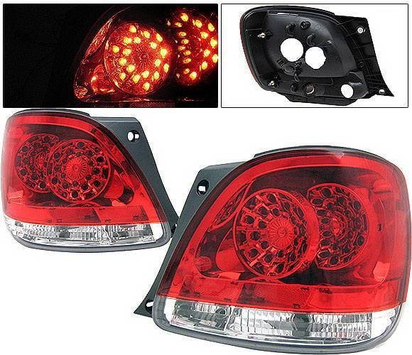 Lexus GS 4 Car Option LED Taillights - Red & Clear - LT-LGS98LEDRC-KS