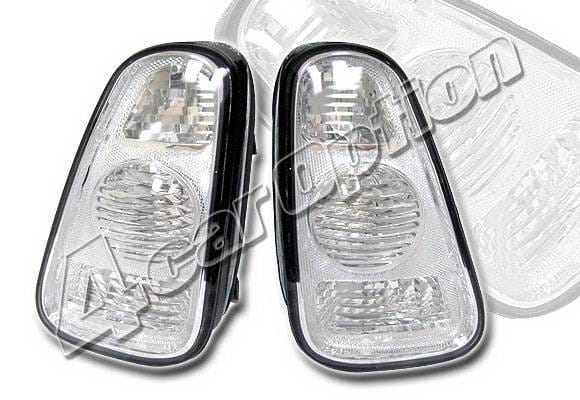 Mini Cooper 4 Car Option Altezza Taillights - Silver Chrome - LT-MCOP01S-KS