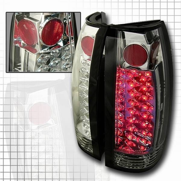 Chevrolet C10 Custom Disco Clear & Chrome LED Taillights - LT-C1088CLED
