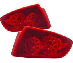 Mazda 3 4DR 4 Car Option LED Taillights - Red - LT-MAZ34LEDR-KS