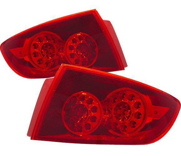 Mazda 3 4DR 4 Car Option LED Taillights - Red - LT-MAZ34LEDR-KS