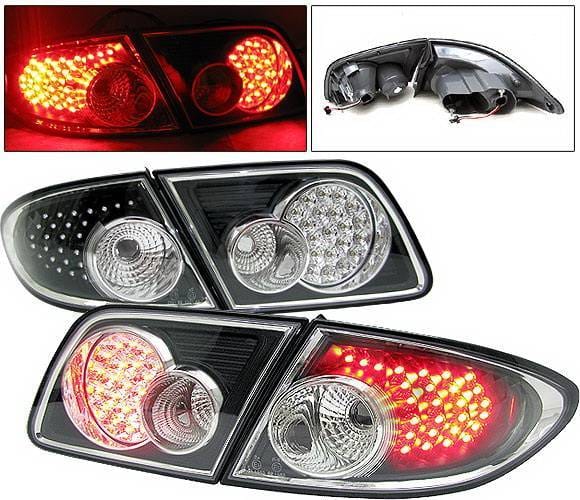 Mazda 6 4 Car Option LED Taillights - Black - LT-MAZ6LEDJB-6