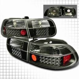 Honda Civic Custom Disco Black LED Taillights - LT-CV923JMLED-YD