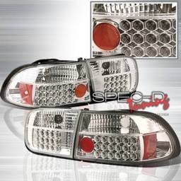 Honda Civic 2DR & 4DR Custom Disco Chrome Taillights - LT-CV92CLED-YD
