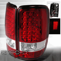 GMC Denali Custom Disco Red LED Taillights - LT-DEN00RLED