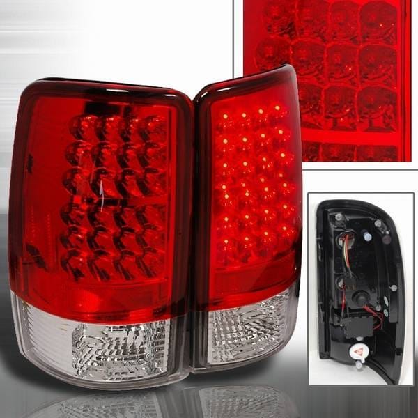 GMC Denali Custom Disco Red LED Taillights - LT-DEN00RLED-YD
