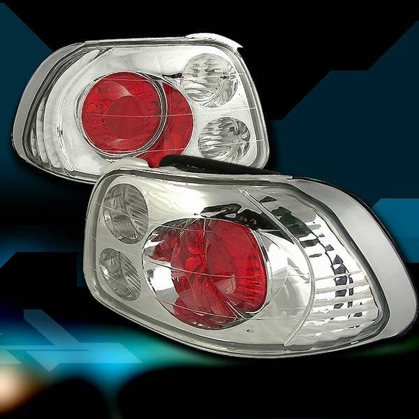 Honda Del Sol Custom Disco Chrome Taillights - LT-DEL93-YD
