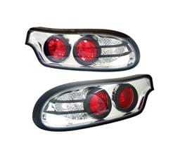 Mazda RX-7 4 Car Option Altezza Taillights - Chrome - 3PC - LT-MRX7A-YD