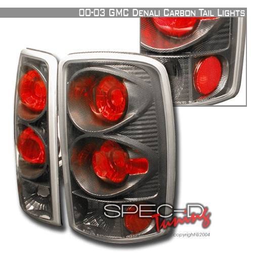GMC Denali Custom Disco Carbon Fiber Taillights - LT-DEN00CF-YD