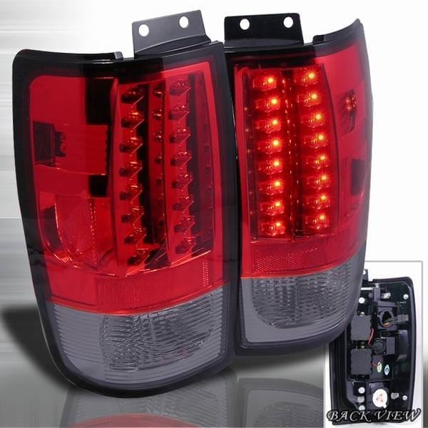 Ford Expedition Custom Disco Smoke LED Taillights - LT-EPED97RGLED-YD