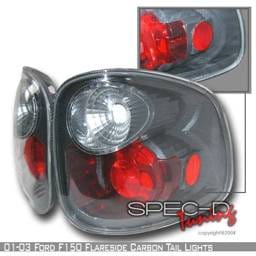 Ford F150 Custom Disco Black Taillights - LT-F150F01CF-YD