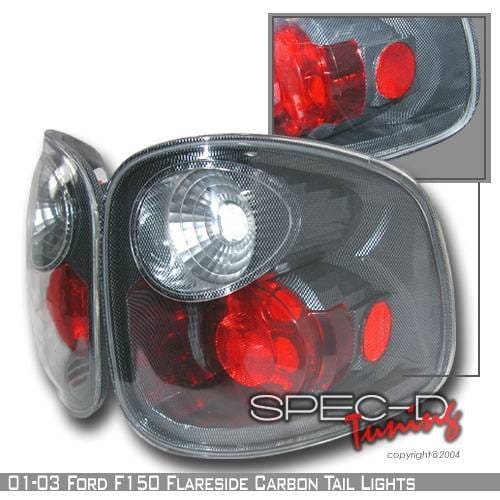 Ford F150 Custom Disco Black Taillights - LT-F150F01CF-YD