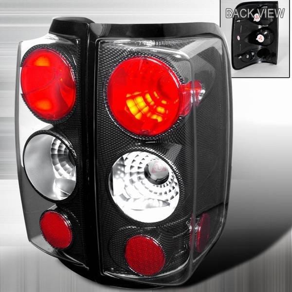 Ford F150 Custom Disco Carbon Fiber Altezza Taillights - LT-F15004CF-YD