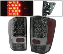 Nissan Titan 4 Car Option LED Taillights - Smoke - LT-NTIT04LEDSM-KS