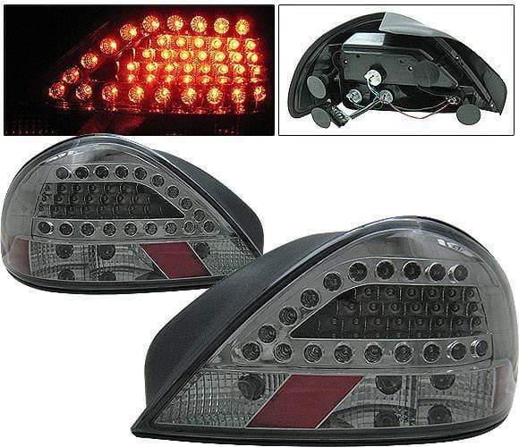 Pontiac Grand Am 4 Car Option LED Taillights - Smoke - LT-PGAMLEDSM-KS