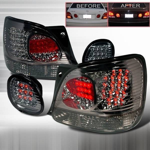Lexus GS Custom Disco Smoke LED Taillight & Trunk Lights - LT-GS300RTGLED