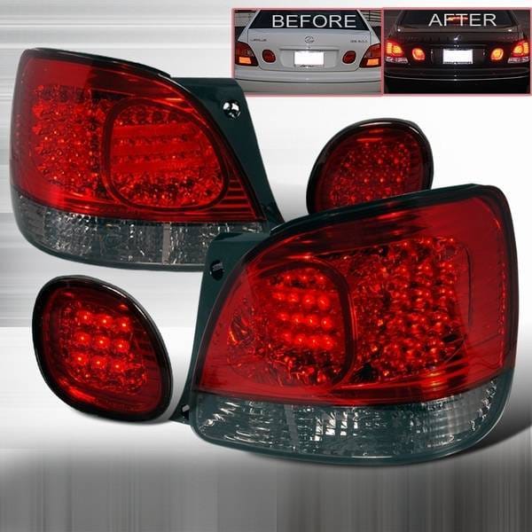 Lexus GS Custom Disco Black LED Taillight & Trunk Lights - LT-GS300RTRGLED