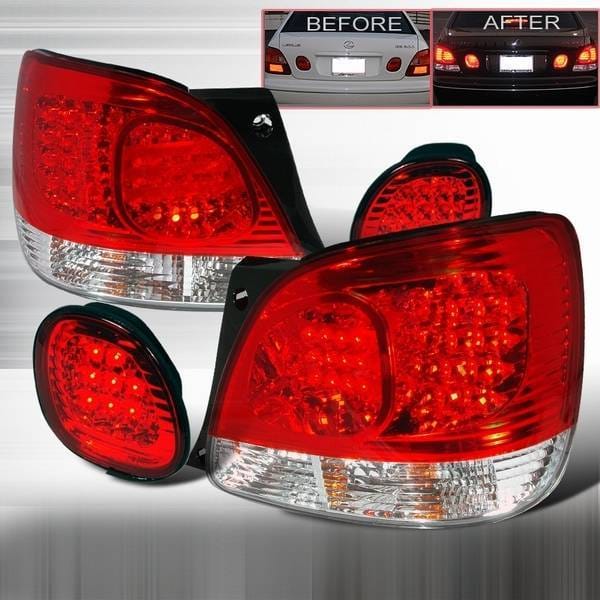 Lexus GS Custom Disco Red LED Taillight & Trunk Lights - LT-GS300RTRLED