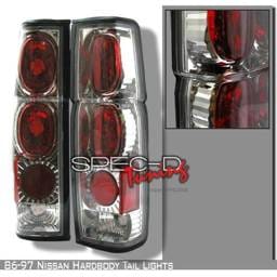 Nissan Pickup Custom Disco Chrome Taillights - LT-HAR86-YD