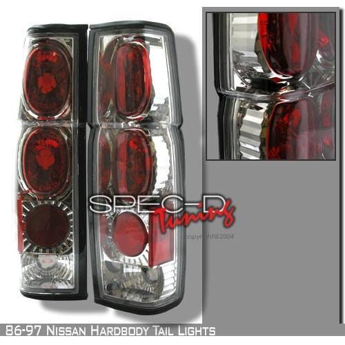 Nissan Pickup Custom Disco Chrome Taillights - LT-HAR86-YD