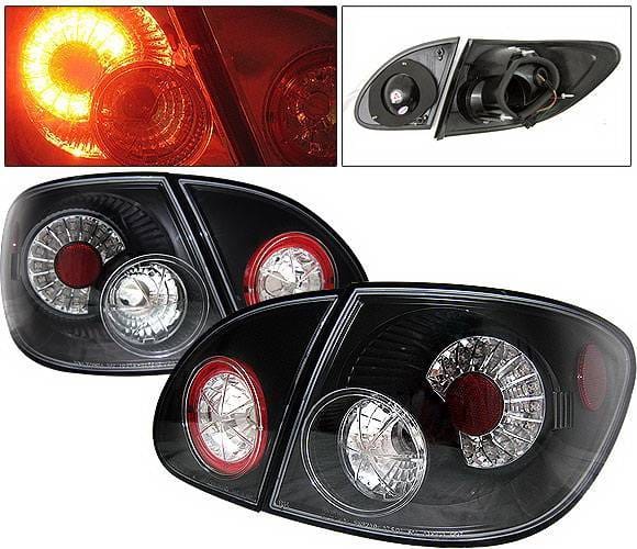 Toyota Corolla 4 Car Option LED Taillights - Black - LT-TCL03LEDJB-YD