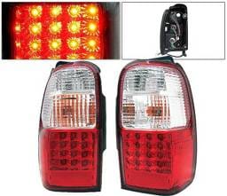 Toyota 4Runner 4 Car Option LED Taillights - Red & Clear - LT-T4R01LEDRC-KS