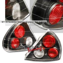 Mitsubishi Mirage Custom Disco JDM Black Taillights - LT-MRG97JM-YD