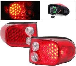 Toyota FJ Cruiser 4 Car Option LED Taillights - Red & Clear - LT-TFJC07LEDRC-9