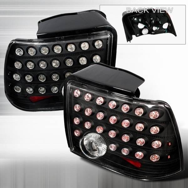 Ford Mustang Custom Disco Black LED Taillights - LT-MUS99JMLED-KS