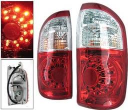 Toyota Tundra 4 Car Option LED OEM Taillights - Red & Clear - LT-TTUN00LEDRC-KS
