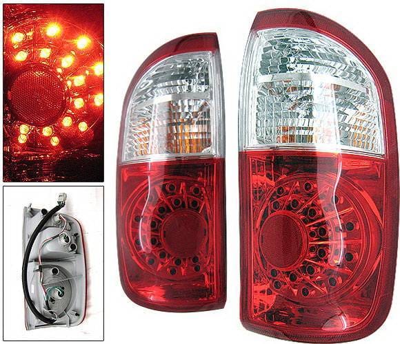Toyota Tundra 4 Car Option LED OEM Taillights - Red & Clear - LT-TTUN00LEDRC-KS