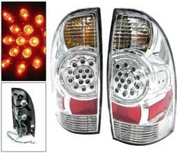 Toyota Tacoma 4 Car Option LED Taillights - Chrome - LT-TTA05LEDC-KS