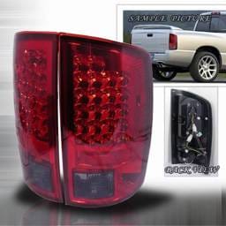 Dodge Ram Custom Disco Red & Smoke Euro LED Taillights - LT-RAM02RGLED-YD
