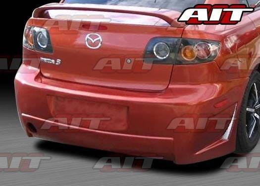 Mazda 3 4DR AIT Zen Style Rear Bumper - M303HIZENRB4