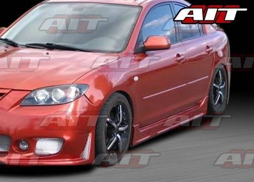 Mazda 3 4DR AIT Zen Style Side Skirts - M303HIZENSS4
