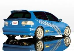 Honda Civic HB VIS Racing Racing Series Left Side Skirt - 890065