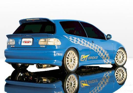 Honda Civic HB VIS Racing Racing Series Left Side Skirt - 890065