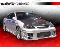 Honda Civic 2DR VIS Racing Ballistix Side Skirts - 01HDCVC2DBX-004