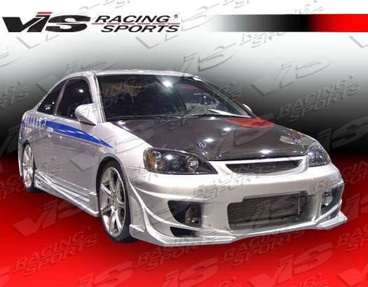 Honda Civic 2DR VIS Racing Ballistix Side Skirts - 01HDCVC2DBX-004