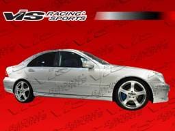 Mercedes-Benz C Class VIS Racing C-Tech Side Skirts - 01MEW2034DCTH-004
