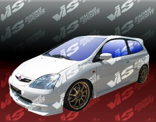 Honda Civic HB VIS Racing Techno R Side Skirts - 02HDCVCHBTNR-004